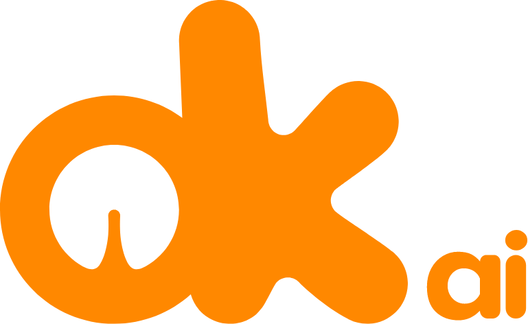 Logo Okai en color anaranjado